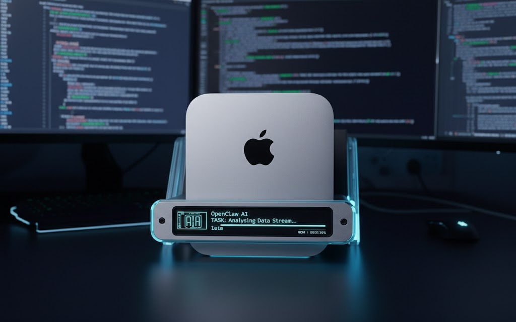 ClawAir docking station with Mac mini M4